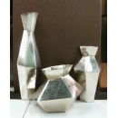 八角瓶(香檳色) 另有大理石色 y14382 立體雕塑.擺飾 立體擺飾系列-器皿、花器系列